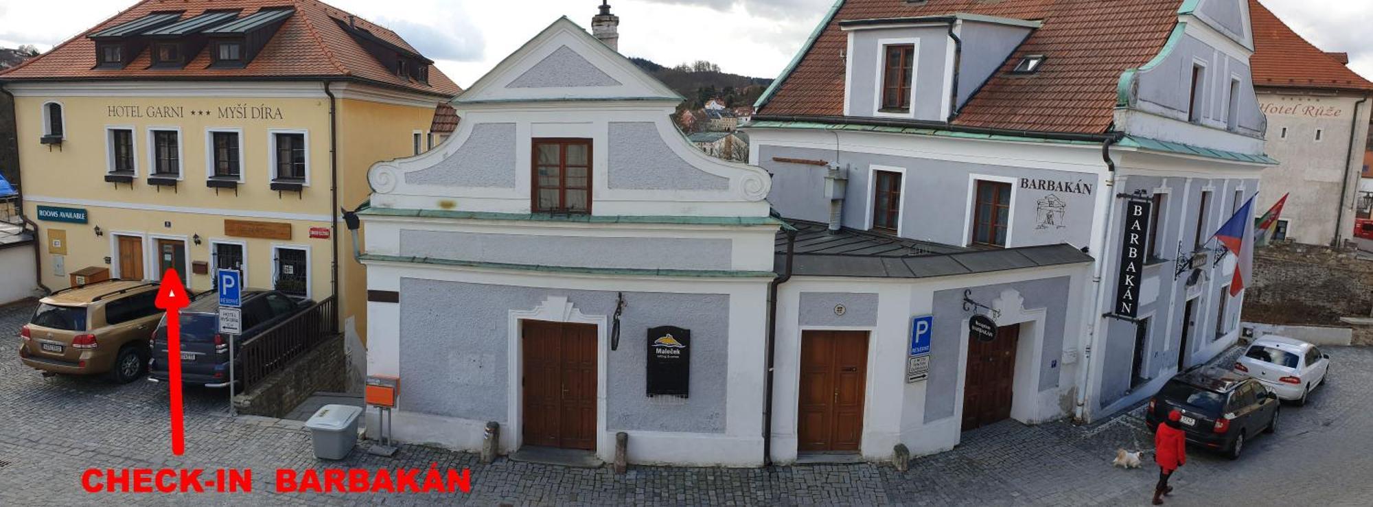 Český Krumlov Hotel Barbakan מראה חיצוני תמונה